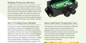 Novo Safe Check, Anti-rollaway and TS-160 products