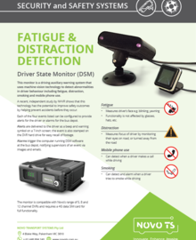 Fatigue and distraction detection technology